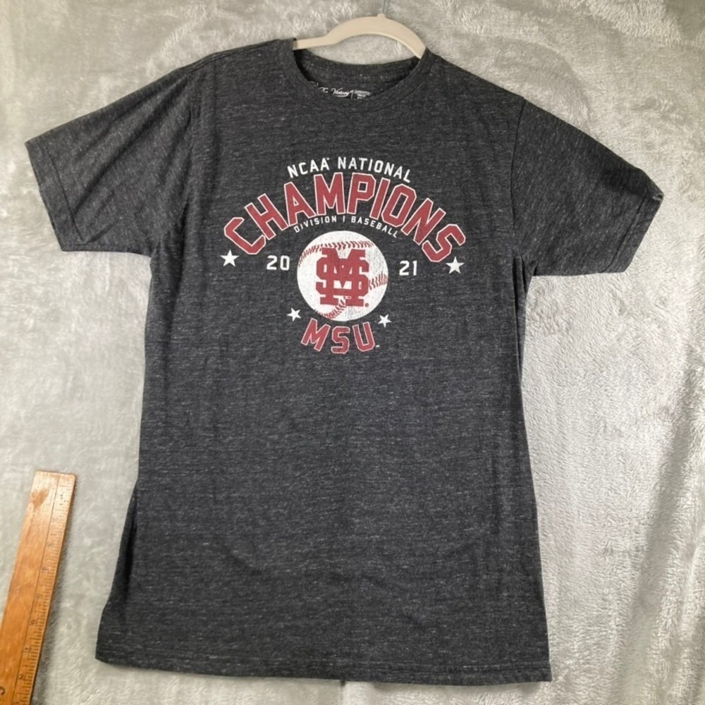 The Victory MSU Mississippi State 2021 Baseball National Champions Tee Medium